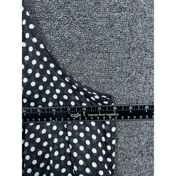 Coco Reef Swimsuit Coverup Dress Womens Size L Black White Polka Dot Sleeveless - Picture 7 of 7